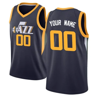 Youth Custom Utah Jazz Navy Swingman Custom Jersey - Icon Edition