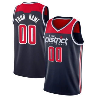 Youth Custom Washington Wizards Navy Swingman Custom 2019/20 Jersey - Statement Edition