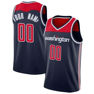 Youth Custom Washington Wizards Navy Swingman Custom Jersey - Statement Edition