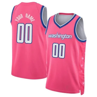 Youth Custom Washington Wizards Pink Swingman Custom 2022/23 City Edition Jersey