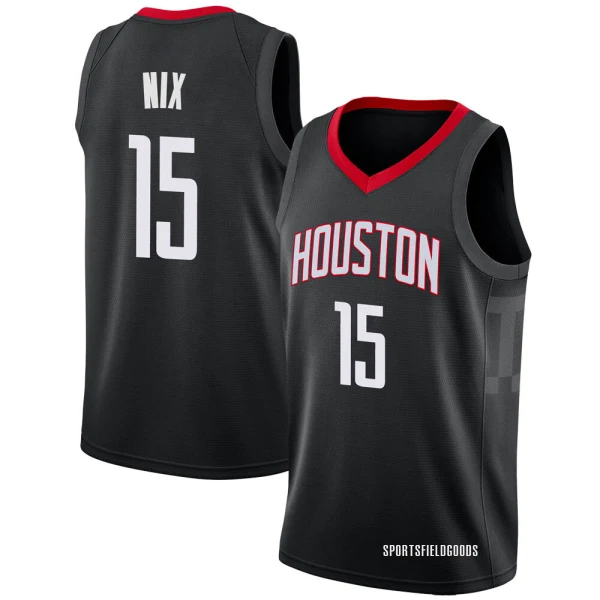 Youth Daishen Nix Houston Rockets Black Swingman Jersey - Statement Edition