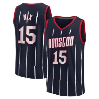 Youth Daishen Nix Houston Rockets Navy Fast Break 2022/23 City Edition Jersey