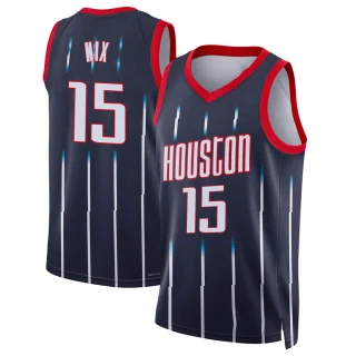 Youth Daishen Nix Houston Rockets Navy Swingman 2021/22 City Edition Jersey