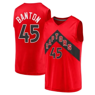 Youth Dalano Banton Toronto Raptors Red Fast Break 2020 Jersey - Icon Edition