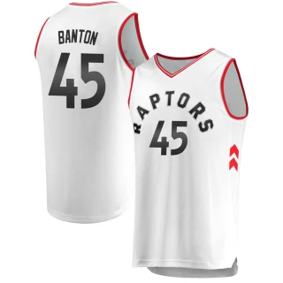Youth Dalano Banton Toronto Raptors White Fast Break Jersey - Association Edition