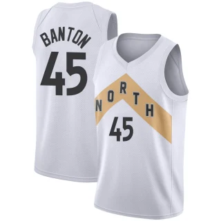 Youth Dalano Banton Toronto Raptors White Swingman 2018/19 Jersey - City Edition
