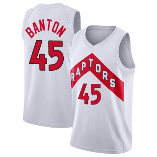 Youth Dalano Banton Toronto Raptors White Swingman 2020/21 Jersey - Association Edition