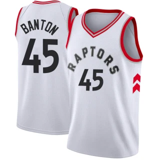 Youth Dalano Banton Toronto Raptors White Swingman Jersey - Association Edition