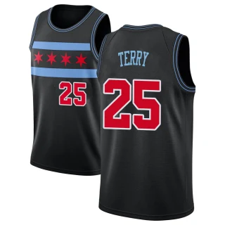 Youth Dalen Terry Chicago Bulls Black Swingman 2018/19 Jersey - City Edition
