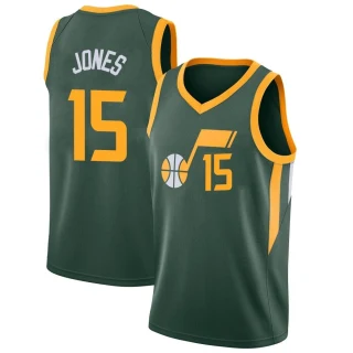 Youth Damian Jones Utah Jazz Green Swingman 2018/19 Jersey - City Edition