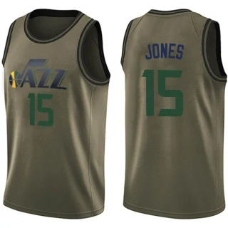 Youth Damian Jones Utah Jazz Green Swingman Salute to Service Jersey