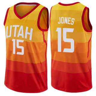 Youth Damian Jones Utah Jazz Orange Swingman Jersey - City Edition