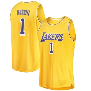 Youth D'Angelo Russell Los Angeles Lakers Gold Swingman 2018/19 Jersey - Icon Edition