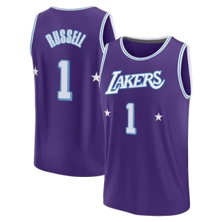 Youth D'Angelo Russell Los Angeles Lakers Purple Fast Break 2021/22 Replica City Edition Jersey