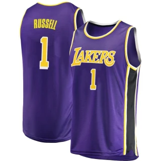 Youth D'Angelo Russell Los Angeles Lakers Purple Swingman 2018/19 Jersey - Statement Edition