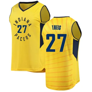 Youth Daniel Theis Indiana Pacers Gold Fast Break Jersey - Statement Edition