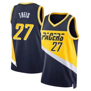 Youth Daniel Theis Indiana Pacers Navy Swingman 2021/22 City Edition Jersey