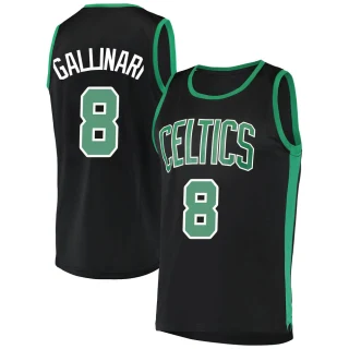 Youth Danilo Gallinari Boston Celtics Black Fast Break Jersey - Statement Edition