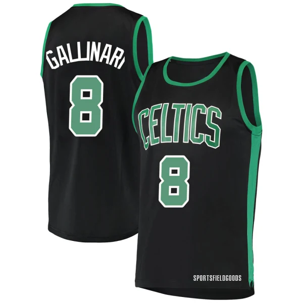 Youth Danilo Gallinari Boston Celtics Black Fast Break Jersey - Statement Edition