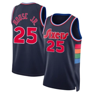 Youth Danuel House Jr. Philadelphia 76ers Navy Swingman 2021/22 City Edition Jersey
