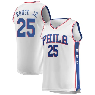 Youth Danuel House Jr. Philadelphia 76ers White Fast Break Jersey - Association Edition