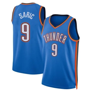 Youth Dario Saric Oklahoma City Thunder Blue Swingman 2022/23 Icon Edition Jersey