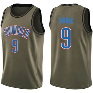 Youth Dario Saric Oklahoma City Thunder Green Swingman Salute to Service Jersey