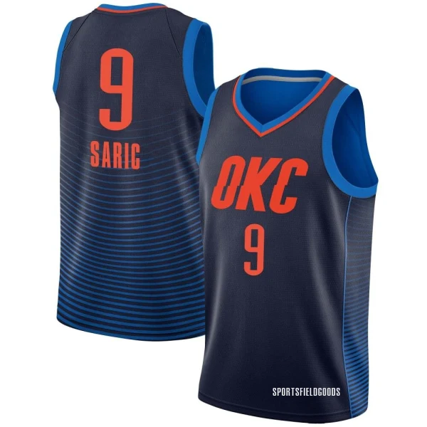 Youth Dario Saric Oklahoma City Thunder Navy Swingman Jersey - Statement Edition