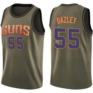 Youth Darius Bazley Phoenix Suns Green Swingman Salute to Service Jersey