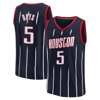 Youth Darius Days Houston Rockets Navy Fast Break 2021/22 Replica City Edition Jersey