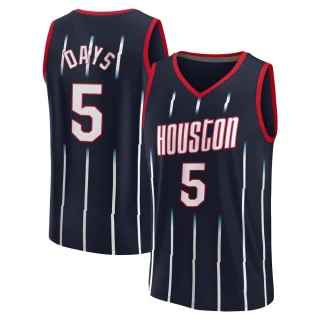 Youth Darius Days Houston Rockets Navy Fast Break 2022/23 City Edition Jersey