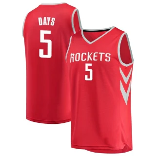 Youth Darius Days Houston Rockets Red Fast Break Jersey - Icon Edition