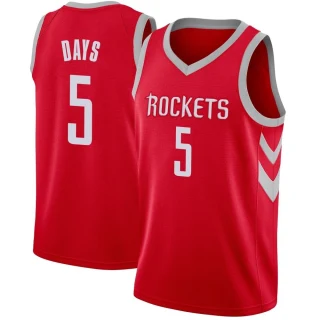 Youth Darius Days Houston Rockets Red Swingman Jersey - Icon Edition