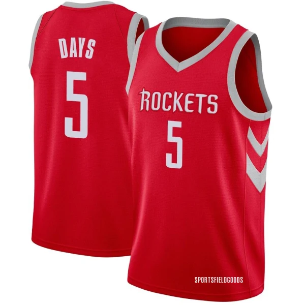 Youth Darius Days Houston Rockets Red Swingman Jersey - Icon Edition