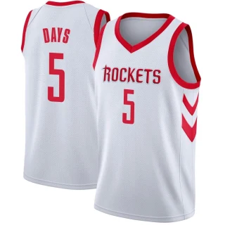 Youth Darius Days Houston Rockets White Swingman Jersey - Association Edition