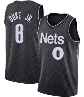 Youth David Duke Jr. Brooklyn Nets Black Swingman 2020/21 Jersey - Earned Edition