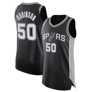 Youth David Robinson San Antonio Spurs Black Authentic Jersey - Icon Edition