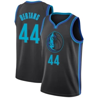 Youth Davis Bertans Dallas Mavericks Anthracite Swingman 2018/19 Jersey - City Edition