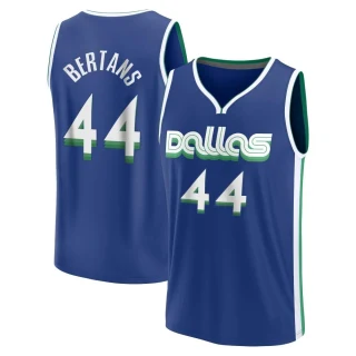 Youth Davis Bertans Dallas Mavericks Blue Fast Break 2022/23 City Edition Jersey