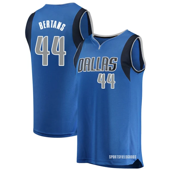 Youth Davis Bertans Dallas Mavericks Blue Fast Break Jersey - Icon Edition