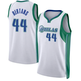 Youth Davis Bertans Dallas Mavericks White Swingman 2021/22 City Edition Jersey