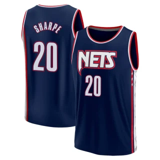 Youth Day'Ron Sharpe Brooklyn Nets Navy Fast Break 2021/22 Replica City Edition Jersey