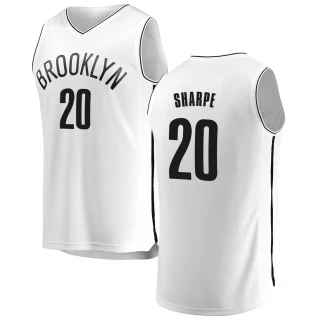 Youth Day'Ron Sharpe Brooklyn Nets White Fast Break Jersey - Association Edition