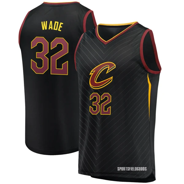 Youth Dean Wade Cleveland Cavaliers Black Fast Break Jersey - Statement Edition
