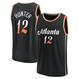 Youth De'Andre Hunter Atlanta Hawks Black Fast Break 2022/23 City Edition Jersey
