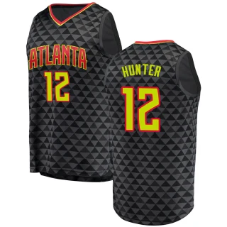 Youth De'Andre Hunter Atlanta Hawks Black Fast Break Jersey - Icon Edition