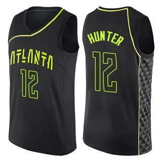 Youth De'Andre Hunter Atlanta Hawks Black Swingman City Edition Jersey