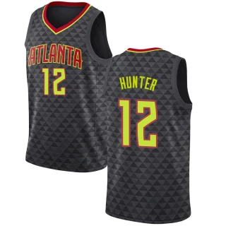Youth De'Andre Hunter Atlanta Hawks Black Swingman Jersey - Icon Edition