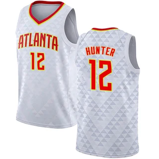Youth De'Andre Hunter Atlanta Hawks White Swingman Jersey - Association Edition