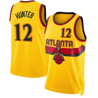 Youth De'Andre Hunter Atlanta Hawks Yellow Swingman 2021/22 City Edition Jersey